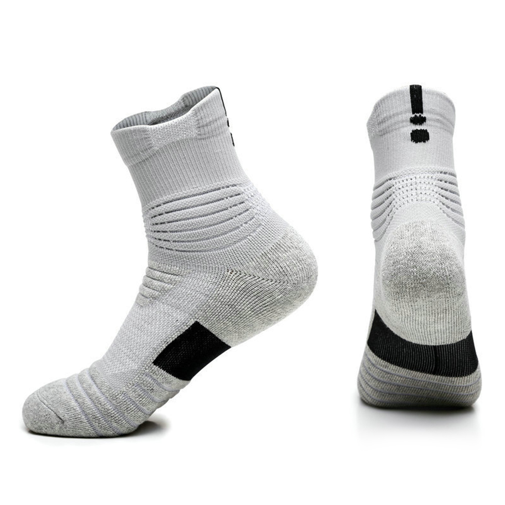 Men's Anti-Slip Sports Socks Cotton Blend Breathable For Basketball Gym Workout - Picture 26 of 33