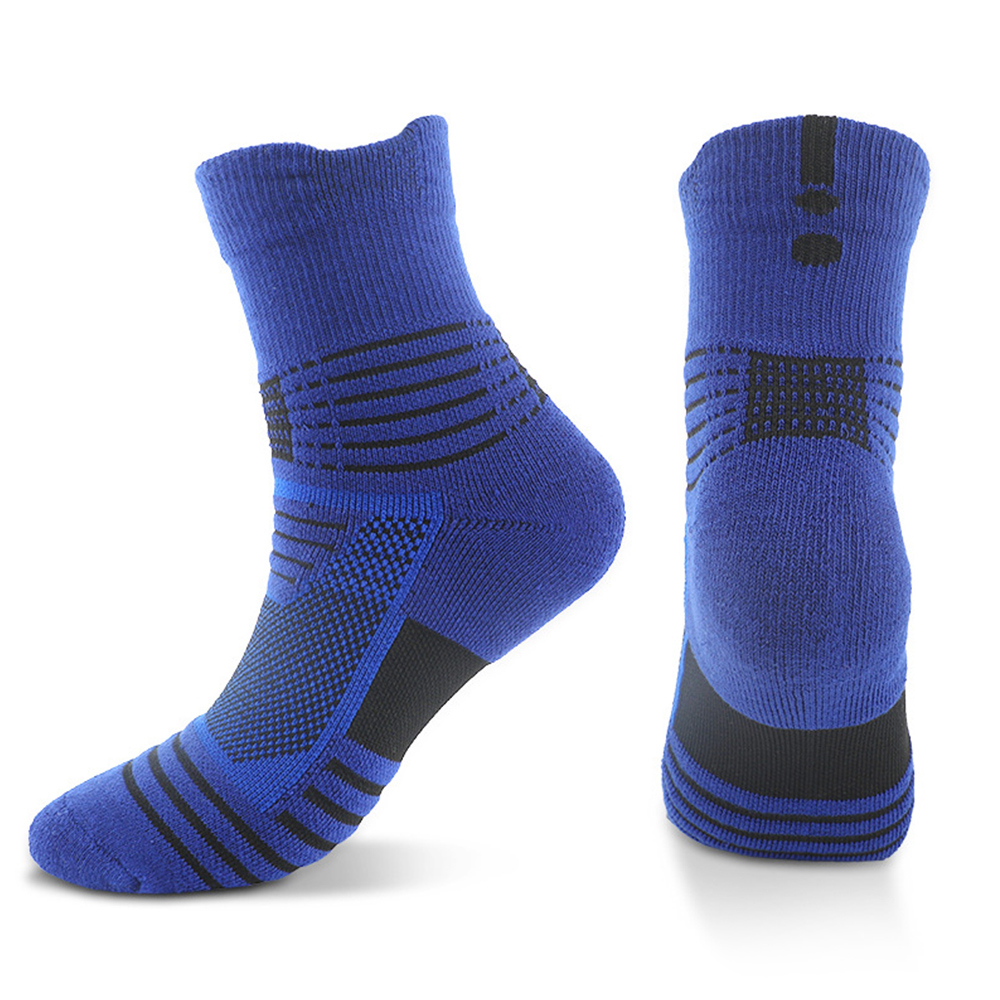 Men's Anti-Slip Sports Socks Cotton Blend Breathable For Basketball Gym Workout - Picture 31 of 33