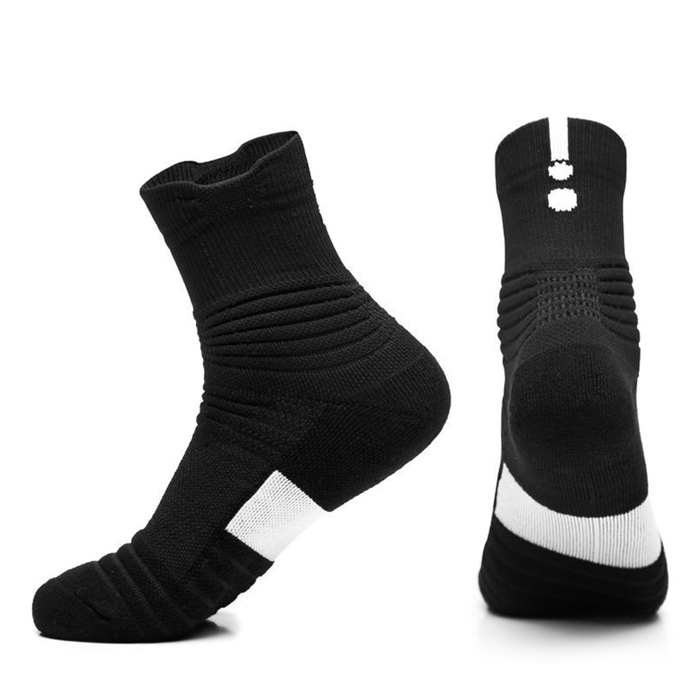 Men's Anti-Slip Sports Socks Cotton Blend Breathable For Basketball Gym Workout - Picture 32 of 33