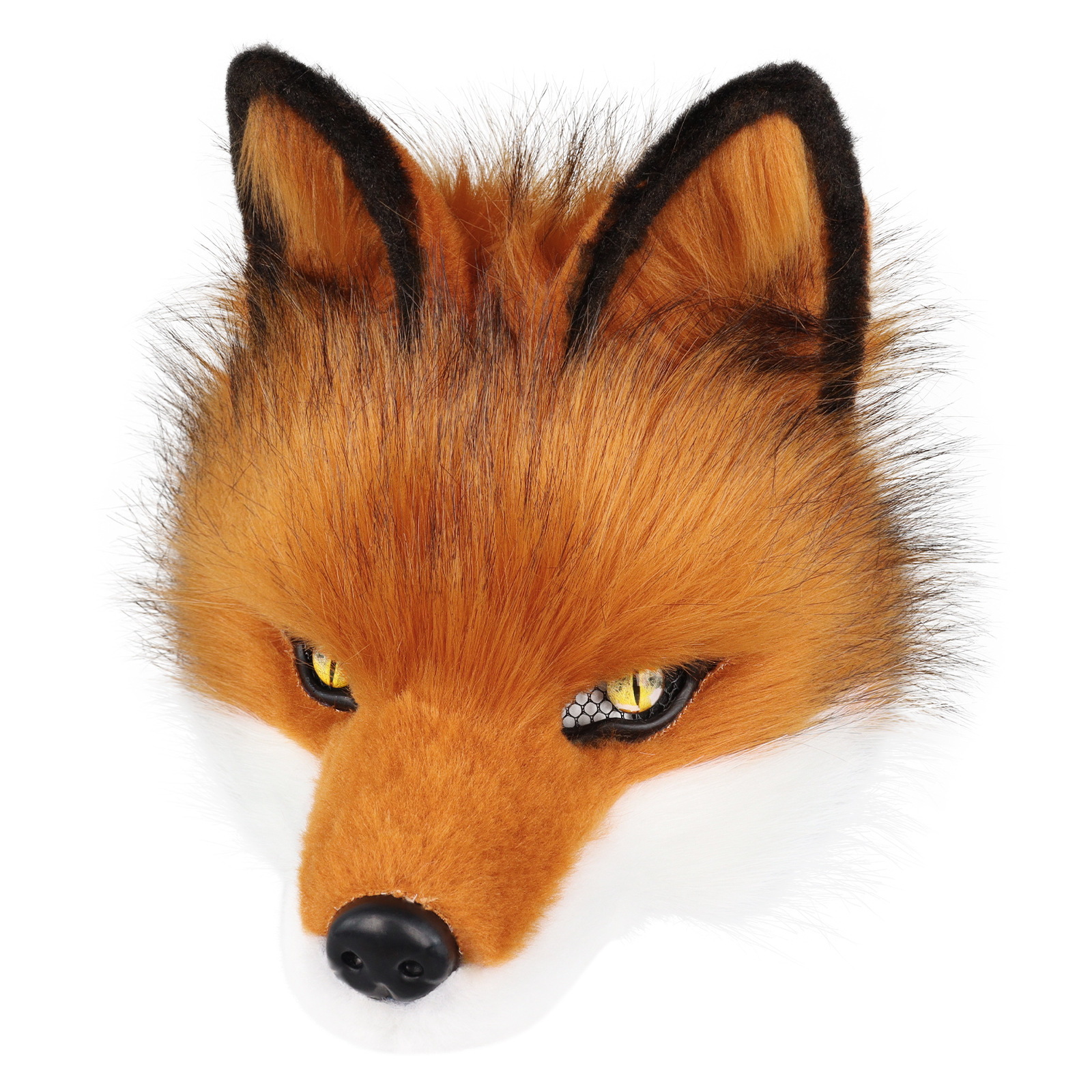 Plush Canine Mask Wolf Head Half Face Mask Single Head Cosplay Costume Wearable - Picture 27 of 30