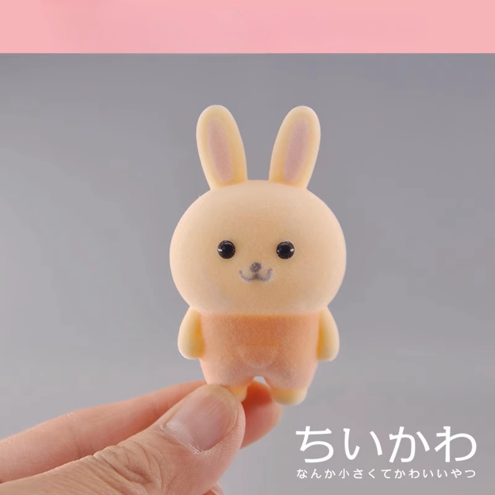 Hot Chiikawa Sylvanian Critters Flocked Mini Figure AUTHENTIC Usagi Hachiware - Picture 18 of 19