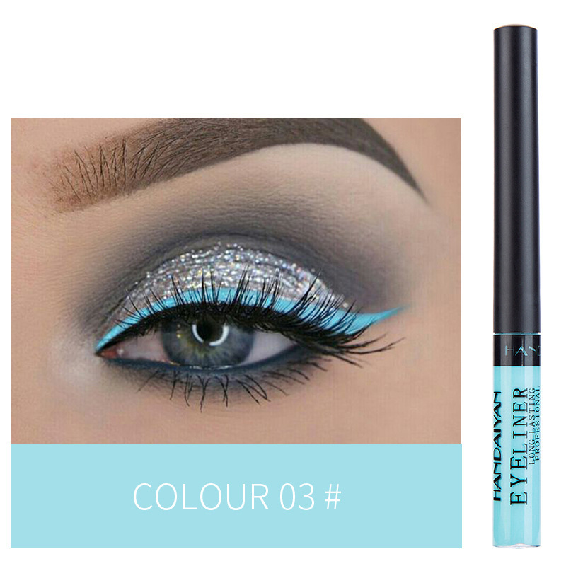 42color matte colored eyeshadow eyeliner liquid Waterproof long-lasting eyeliner - Picture 27 of 54