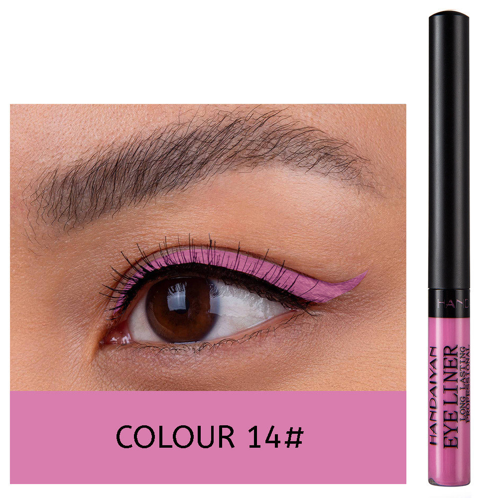42color matte colored eyeshadow eyeliner liquid Waterproof long-lasting eyeliner - Picture 38 of 54
