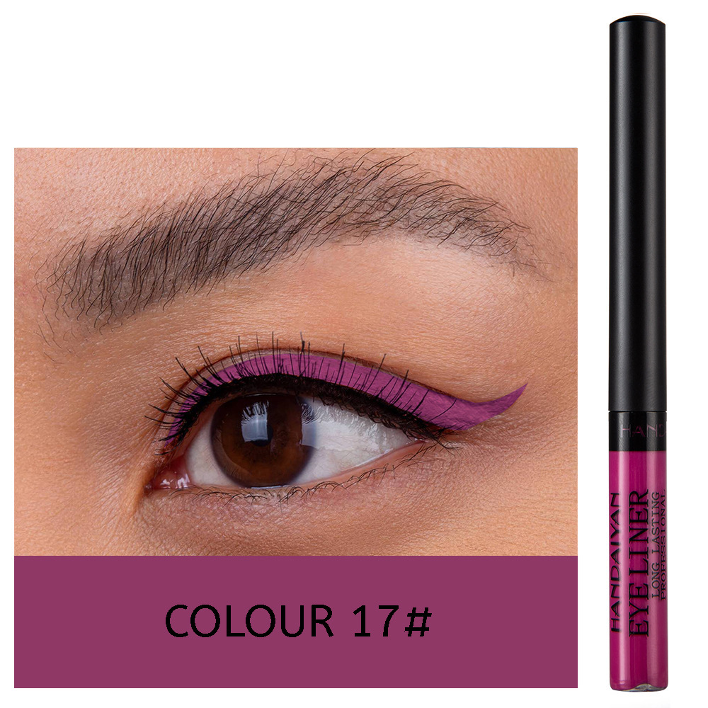 42color matte colored eyeshadow eyeliner liquid Waterproof long-lasting eyeliner - Picture 40 of 54