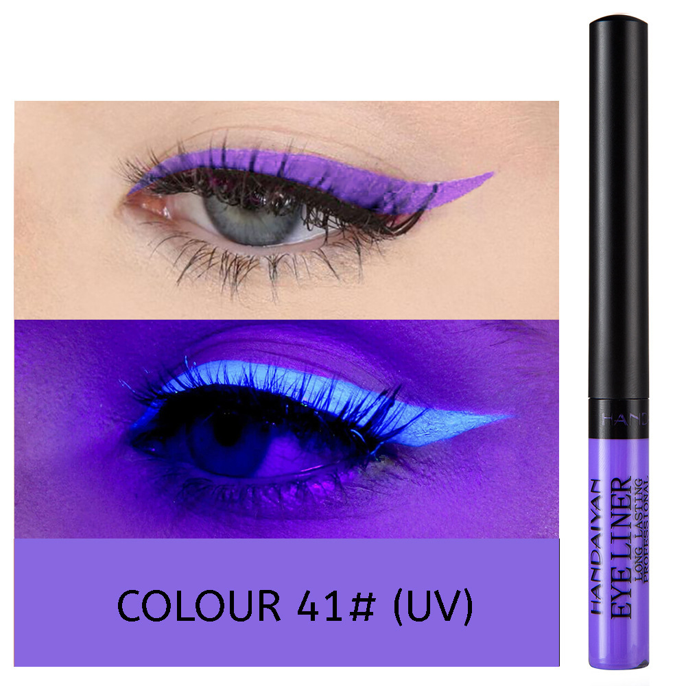 42color matte colored eyeshadow eyeliner liquid Waterproof long-lasting eyeliner - Picture 53 of 54