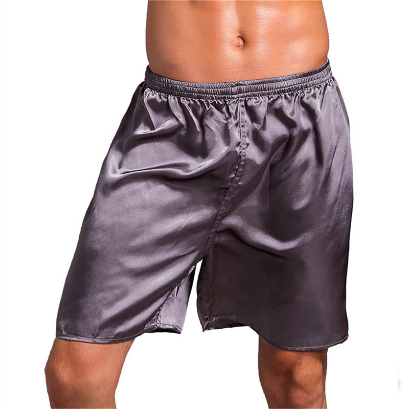 Mens Satin Silk Boxers Shorts Sleepwear Underwear Pants Nightwear Pyjamas Hot - Picture 16 of 20