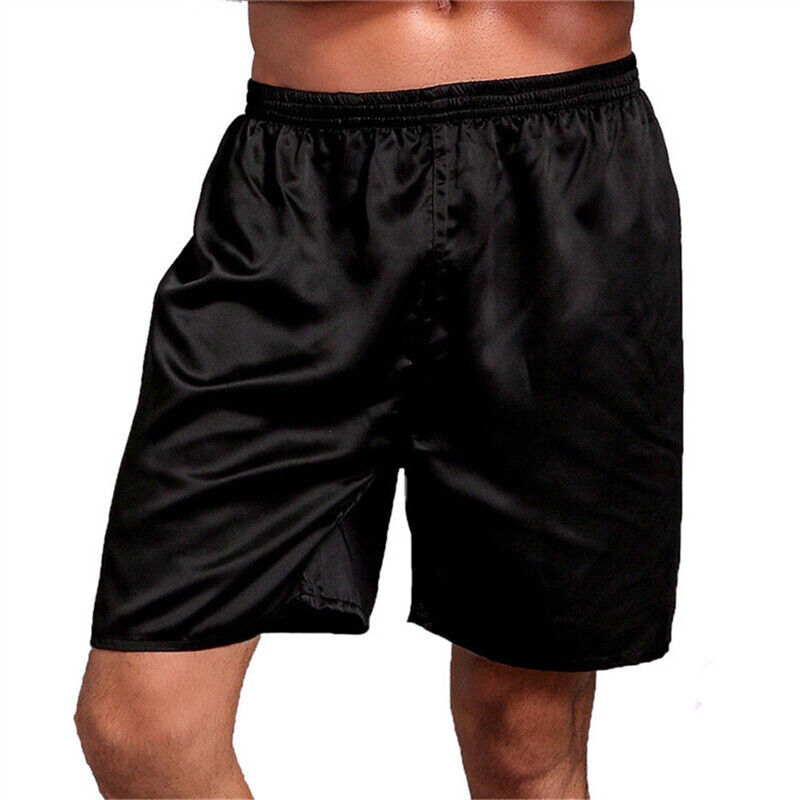 Mens Satin Silk Boxers Shorts Sleepwear Underwear Pants Nightwear Pyjamas Hot - Picture 17 of 20