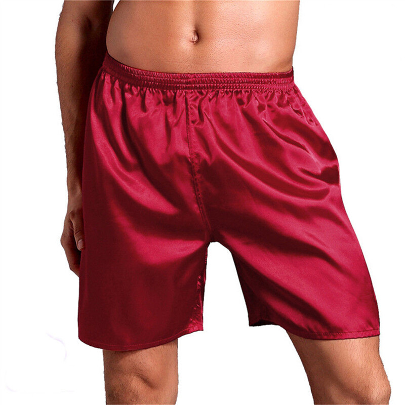 Mens Satin Silk Boxers Shorts Sleepwear Underwear Pants Nightwear Pyjamas Hot - Picture 18 of 20