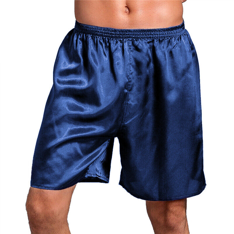 Mens Satin Silk Boxers Shorts Sleepwear Underwear Pants Nightwear Pyjamas Hot - Picture 19 of 20