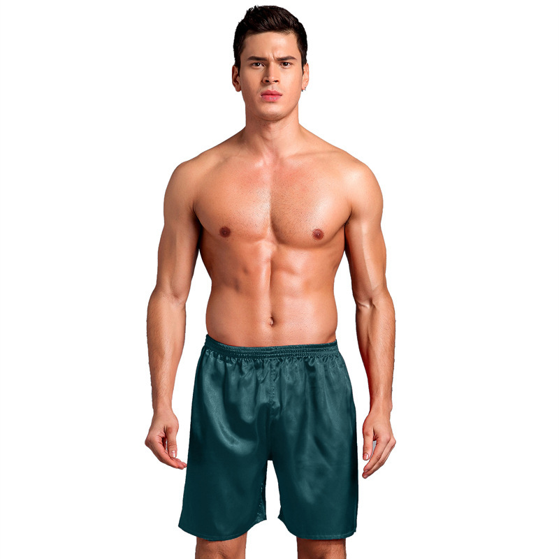 Mens Satin Silk Boxers Shorts Sleepwear Underwear Pants Nightwear Pyjamas Hot - Picture 20 of 20