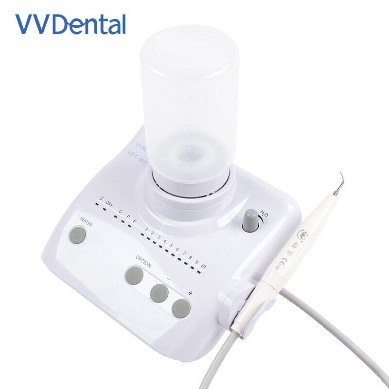 VvDental Ultrasonic Scaler Machine With 5tip Dental Ultrasonic Scaler Foot Pedal