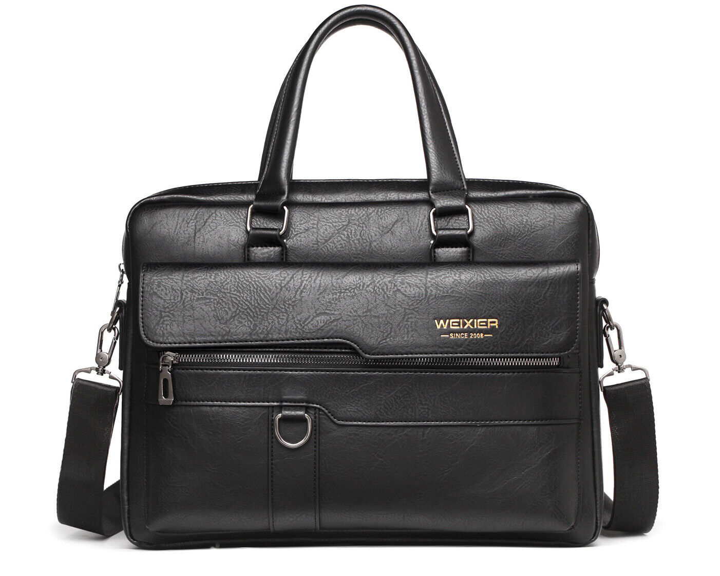 Men's Briefcase Leather Laptop Bag Business Handbag Office Work Shoulder Bag - Picture 16 of 16