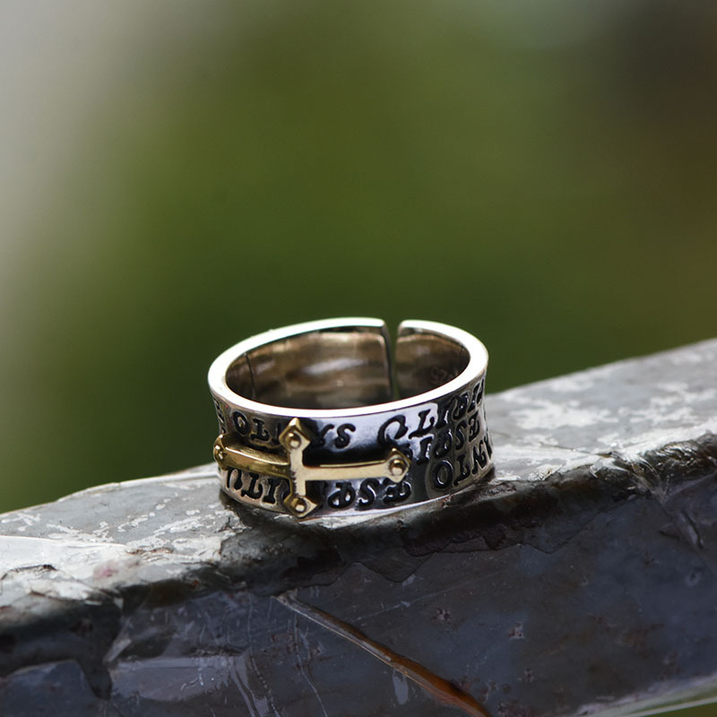 Fashion Men's Sterling Silver Ring Handmade Jewelry Gift Adjustable Ring - Picture 37 of 41