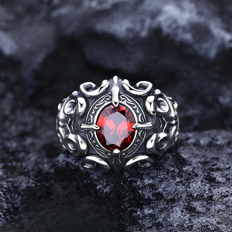 Fashion Men's Sterling Silver Ring Handmade Jewelry Gift Adjustable Ring - Picture 41 of 41