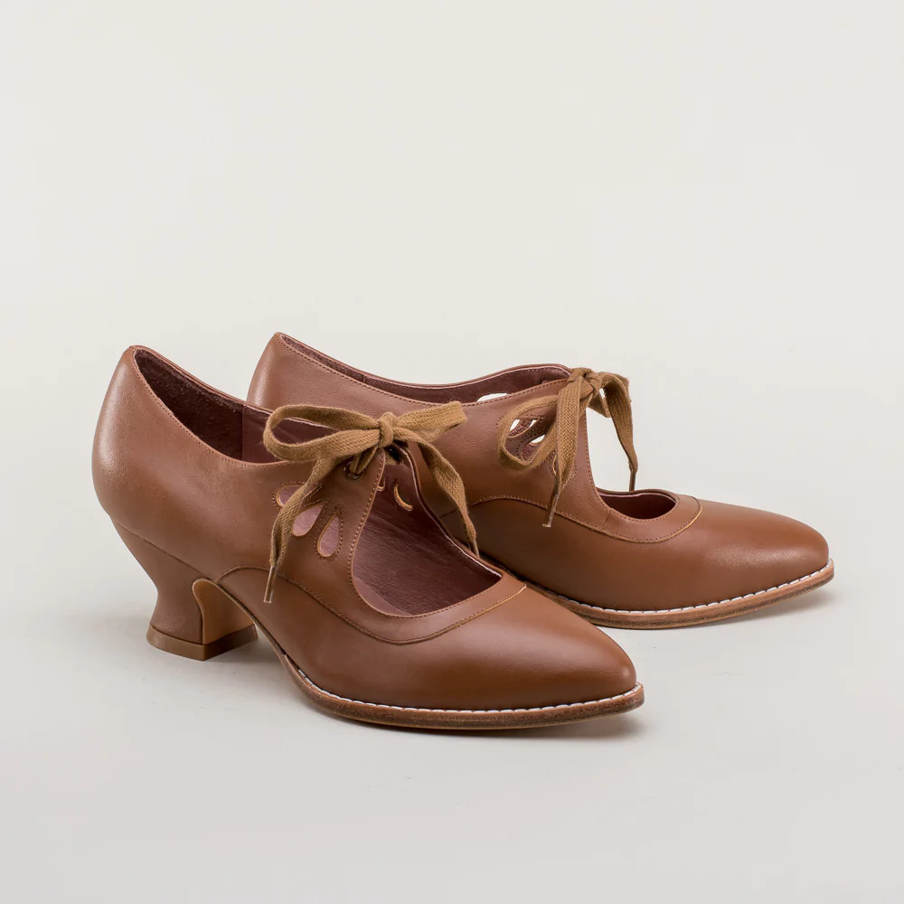 Casual Women's 2025 Hollowed Out High-Heeled Lace Up Plus Size Shoes - Picture 10 of 10