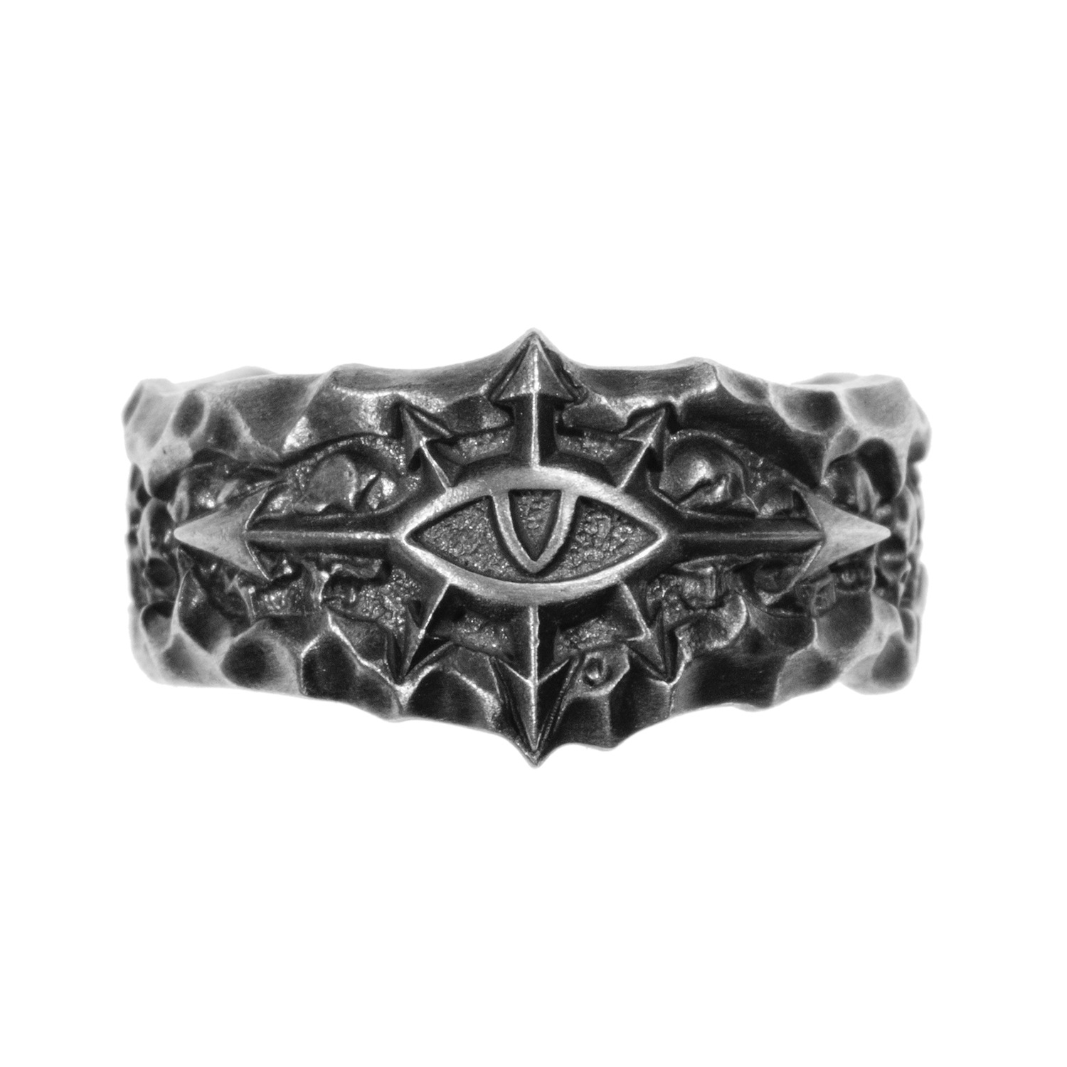 Men Retro Vintage Starforged Champion Adjustable Ring - Picture 2 of 3