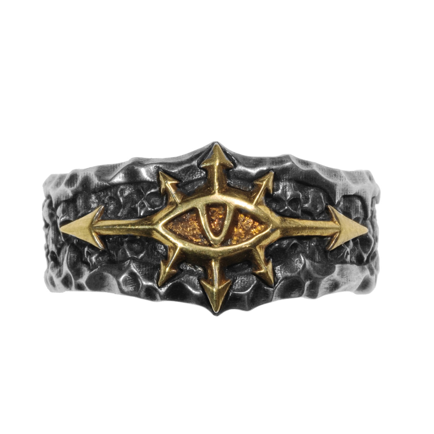 Men Retro Vintage Starforged Champion Adjustable Ring - Picture 3 of 3
