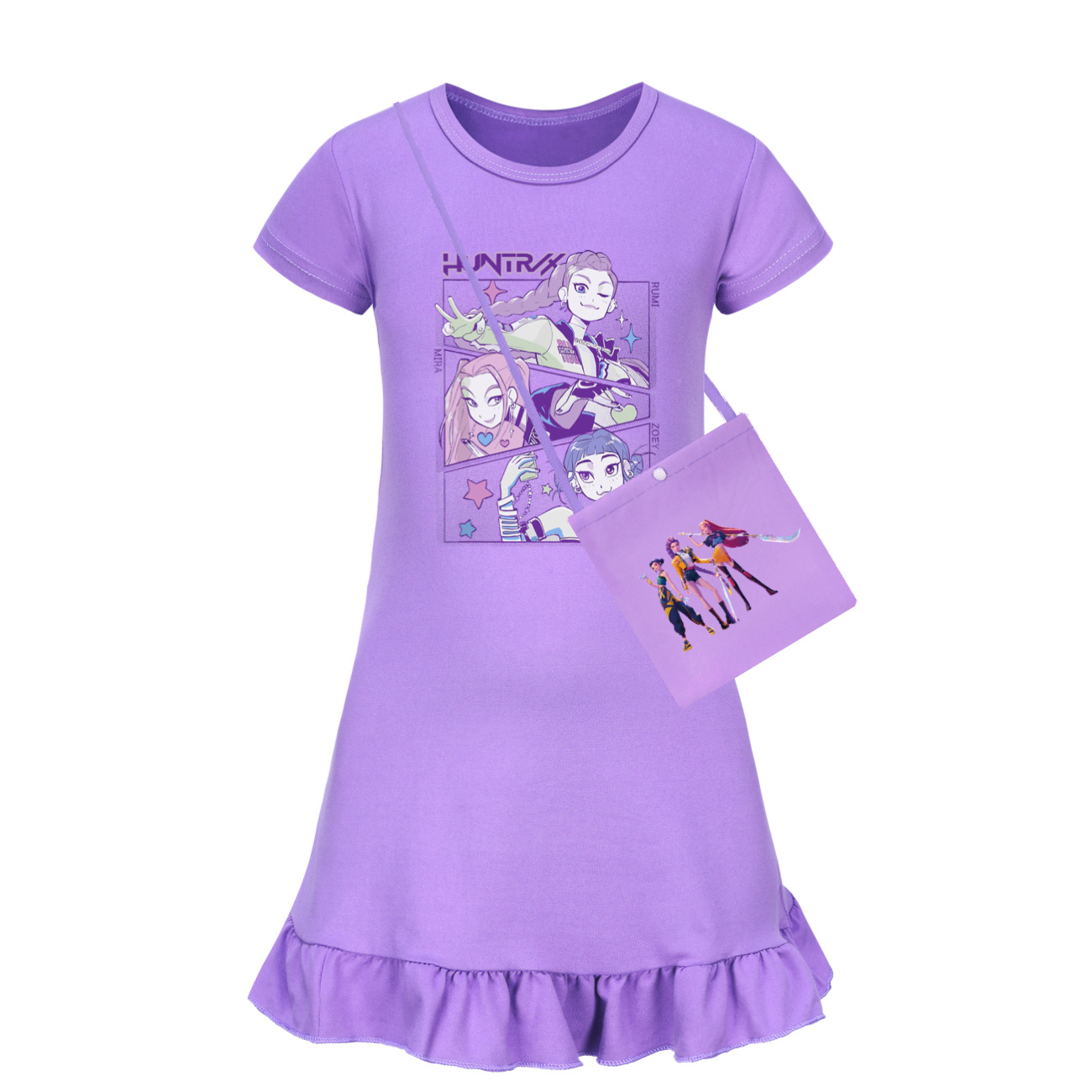 UK Kids Girls Kpop Demons Hunter Nightwear Dress Girls TuTu dress Gifts - Picture 9 of 29