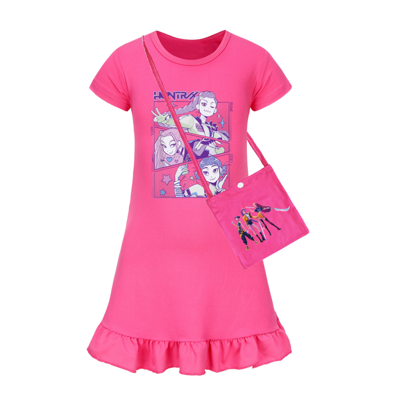 UK Kids Girls Kpop Demons Hunter Nightwear Dress Girls TuTu dress Gifts - Picture 10 of 29