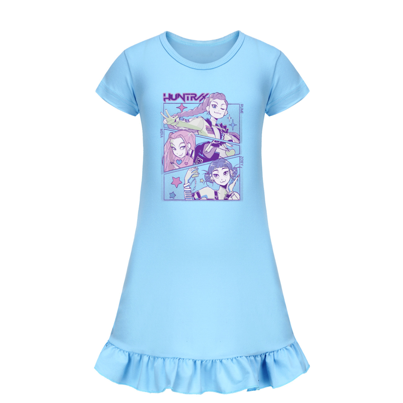 UK Kids Girls Kpop Demons Hunter Nightwear Dress Girls TuTu dress Gifts - Picture 17 of 29