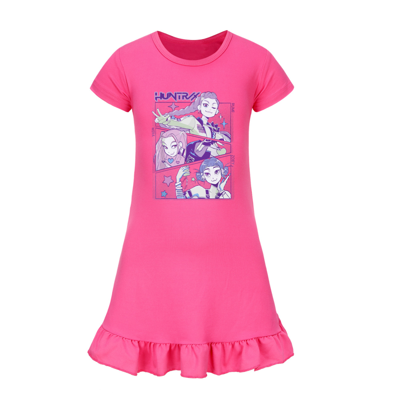 UK Kids Girls Kpop Demons Hunter Nightwear Dress Girls TuTu dress Gifts - Picture 20 of 29