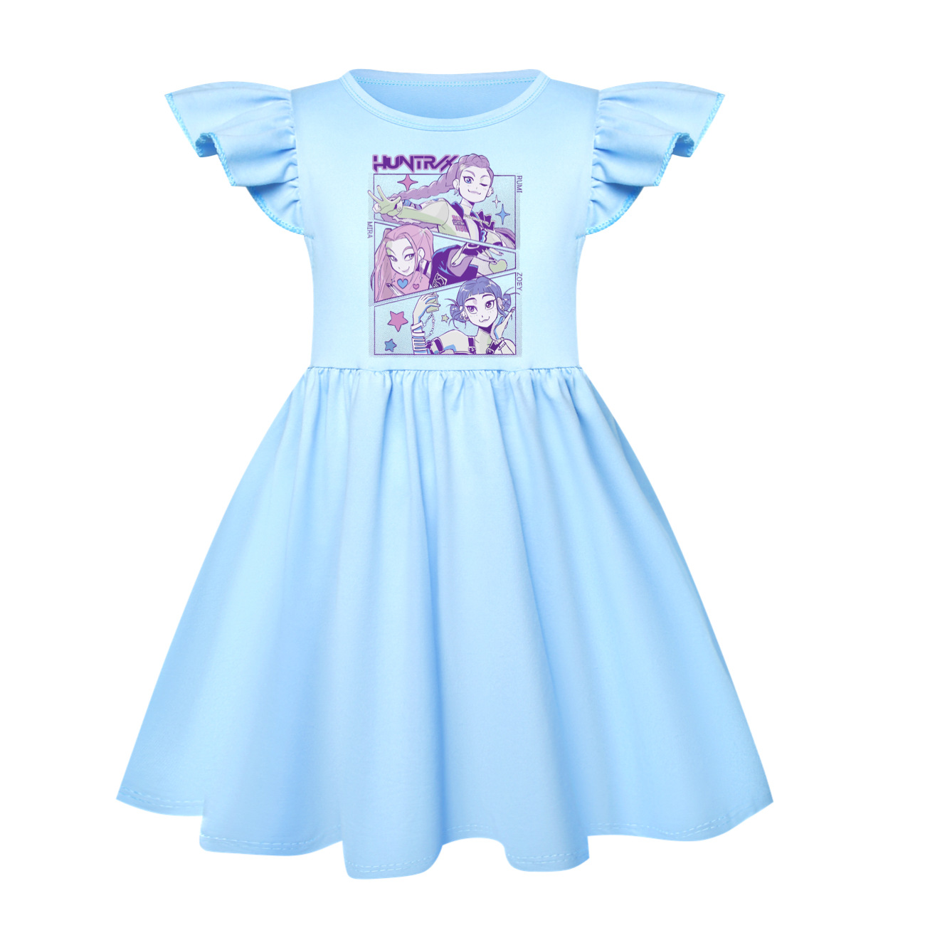UK Kids Girls Kpop Demons Hunter Nightwear Dress Girls TuTu dress Gifts - Picture 26 of 29