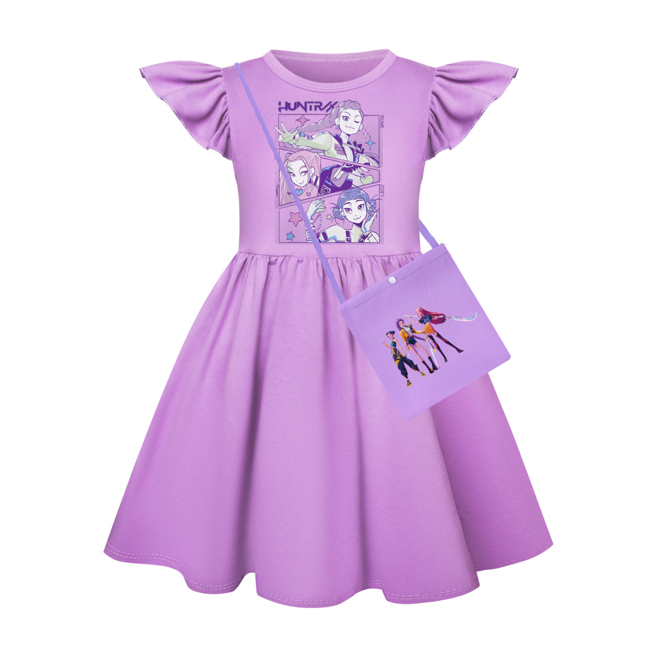 UK Kids Girls Kpop Demons Hunter Nightwear Dress Girls TuTu dress Gifts - Picture 27 of 29
