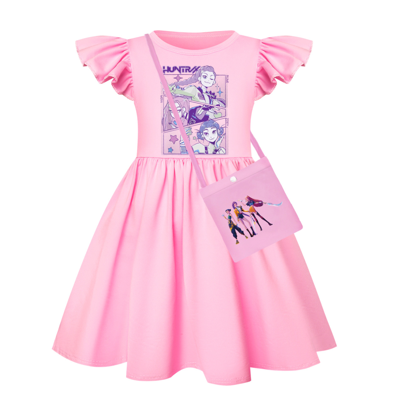 UK Kids Girls Kpop Demons Hunter Nightwear Dress Girls TuTu dress Gifts - Picture 29 of 29
