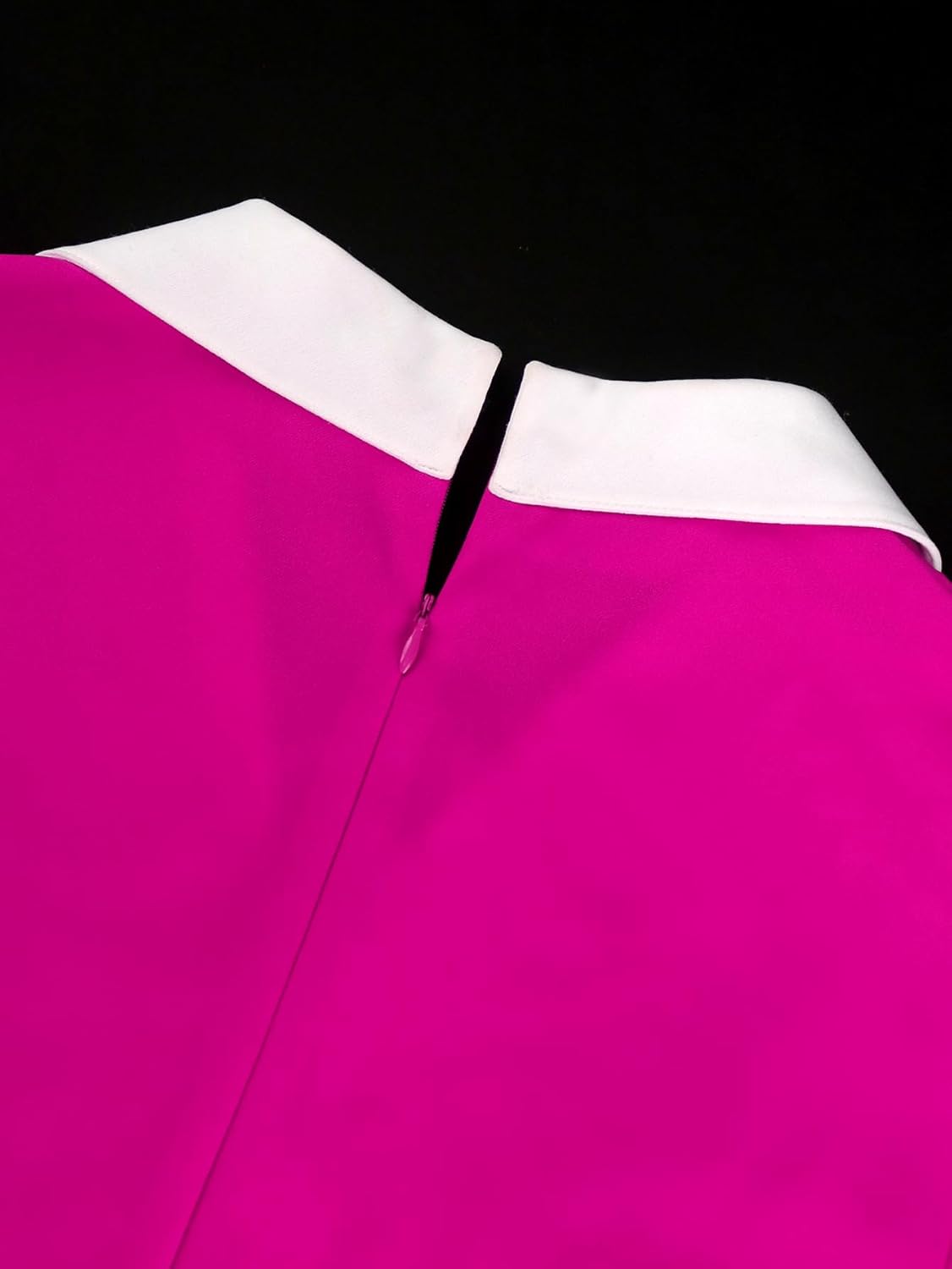 AOMEI Damen 50er Jahre Vintage Kurzarm Cocktailkleid Party A Linie Midikleid - Bild 20 von 20