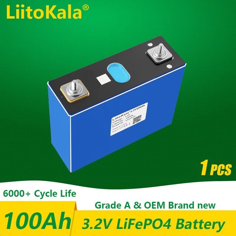 Batteria LiitoKala 3.2v 105Ah 30Ah 50Ah LifePo4 scarico elevato per fai da te 12V solare - Foto 19 di 20