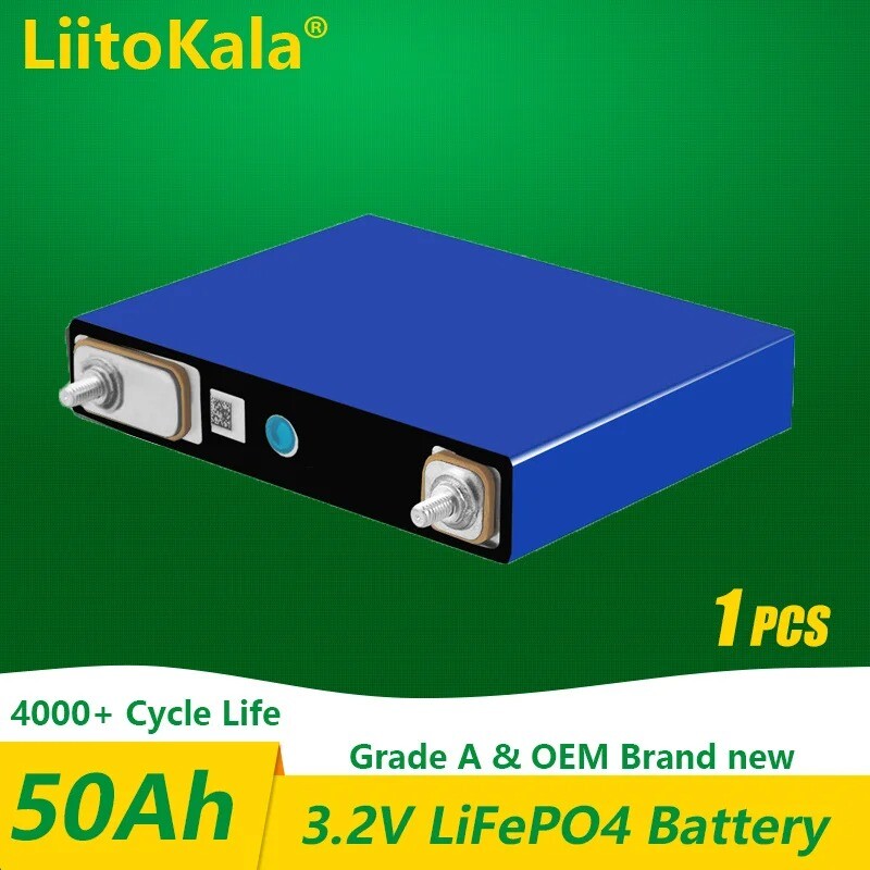 Batteria LiitoKala 3.2v 105Ah 30Ah 50Ah LifePo4 scarico elevato per fai da te 12V solare - Foto 18 di 20
