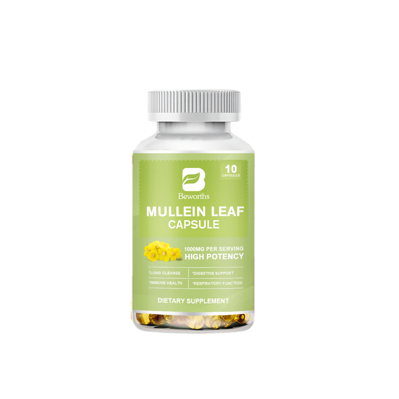 4PCS Mullein Leaf 1000mg, 120 Softgels, Lung Detox for Lung Cleanse Supplement