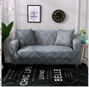 1/2/3/4 Seater Stretch Covers Chair Couch Cover Elastic Printing Sofa Protector - Picture 6 of 18