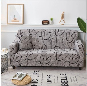 1/2/3/4 Seater Stretch Covers Chair Couch Cover Elastic Printing Sofa Protector - Picture 9 of 18