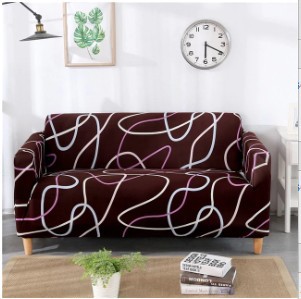 1/2/3/4 Seater Stretch Covers Chair Couch Cover Elastic Printing Sofa Protector - Picture 10 of 18