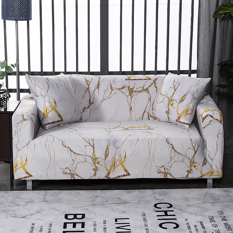 1/2/3/4 Seater Stretch Covers Chair Couch Cover Elastic Printing Sofa Protector - Picture 17 of 18