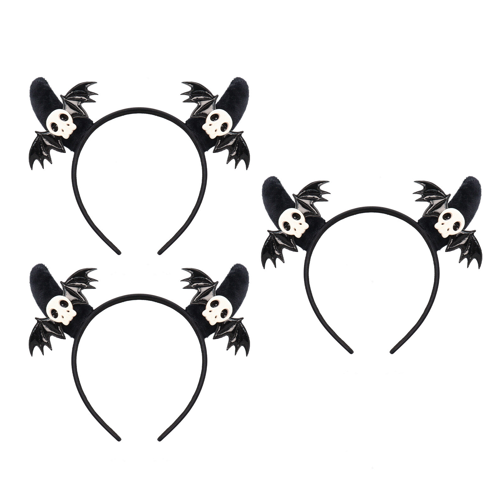 3PC Halloween party headband decoration Devil horns funny headband Bat headband - Picture 18 of 23