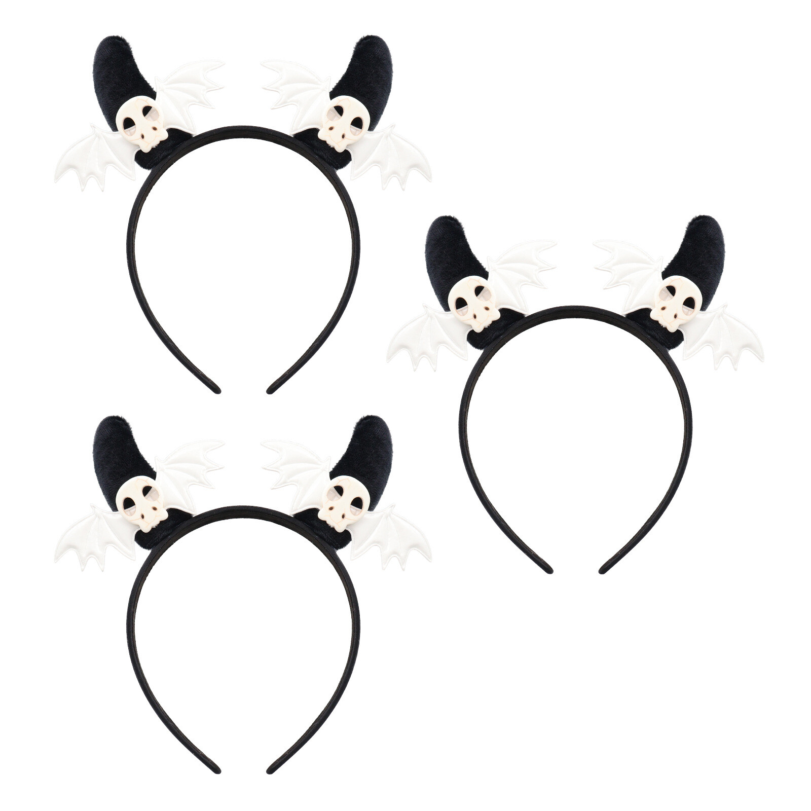 3PC Halloween party headband decoration Devil horns funny headband Bat headband - Picture 20 of 23