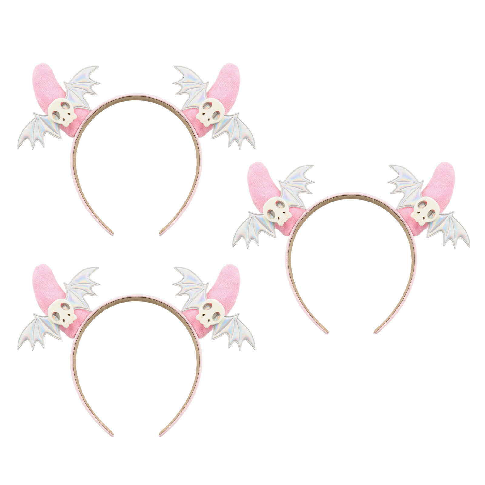 3PC Halloween party headband decoration Devil horns funny headband Bat headband - Picture 22 of 23