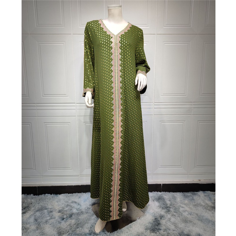 Vestido Kaftan Dubai Abaya Mujer Musulmán Ramadán Caftán Vestido Bata Noche Marroquí - Imagen 69 de 81