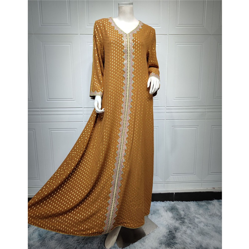 Vestido Kaftan Dubai Abaya Mujer Musulmán Ramadán Caftán Vestido Bata Noche Marroquí - Imagen 71 de 81