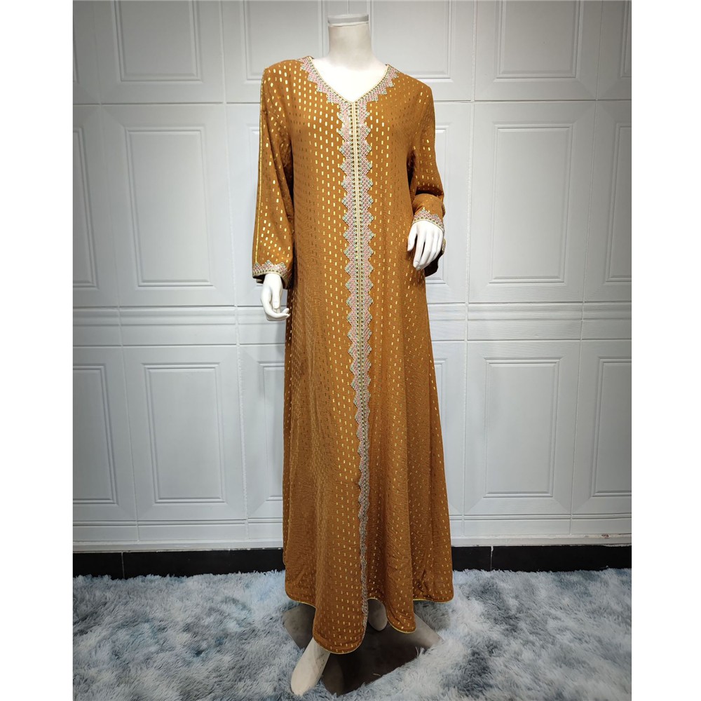 Vestido Kaftan Dubai Abaya Mujer Musulmán Ramadán Caftán Vestido Bata Noche Marroquí - Imagen 72 de 81