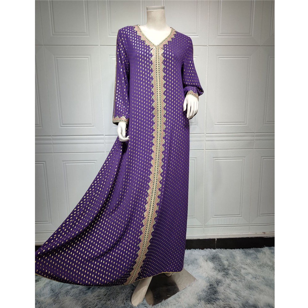 Vestido Kaftan Dubai Abaya Mujer Musulmán Ramadán Caftán Vestido Bata Noche Marroquí - Imagen 74 de 81