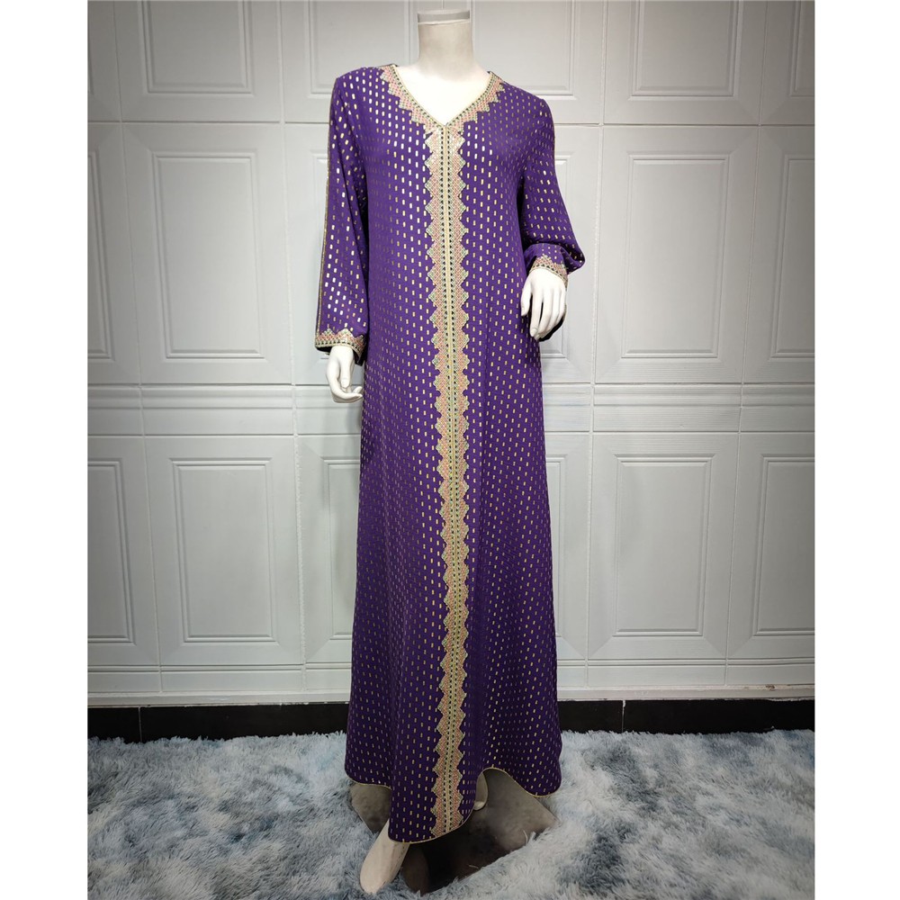 Vestido Kaftan Dubai Abaya Mujer Musulmán Ramadán Caftán Vestido Bata Noche Marroquí - Imagen 77 de 81