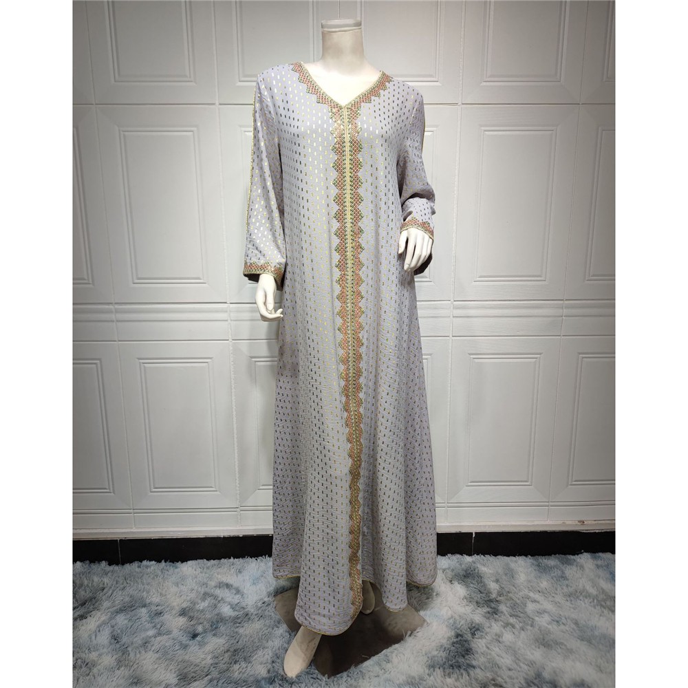 Vestido Kaftan Dubai Abaya Mujer Musulmán Ramadán Caftán Vestido Bata Noche Marroquí - Imagen 78 de 81