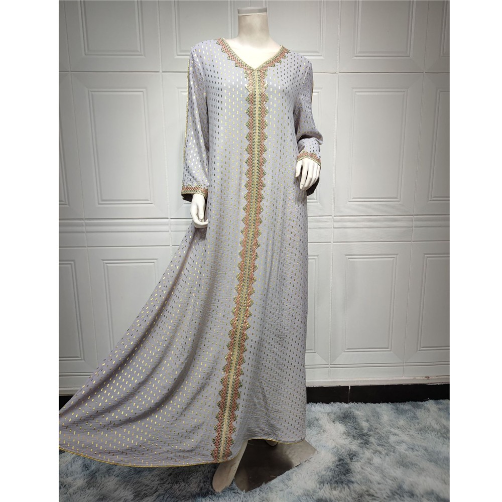 Vestido Kaftan Dubai Abaya Mujer Musulmán Ramadán Caftán Vestido Bata Noche Marroquí - Imagen 79 de 81