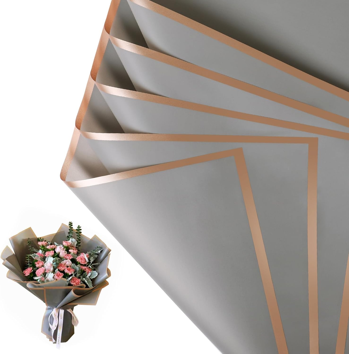 Flower Wrapping Paper Waterproof Bouquet Packaging- DIY Weddings & Birthdays - Picture 25 of 25