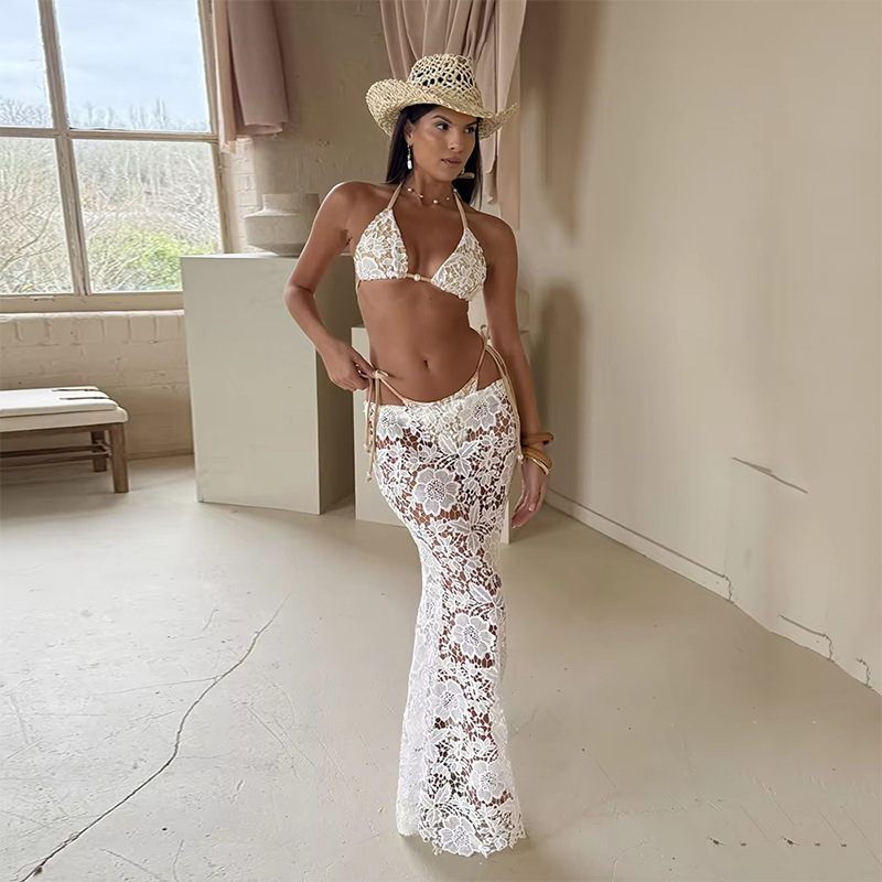 Three Piece Sexy Bikini Lace Split Women's Swimsuit Swimsuit Women's Swimsuit - Bild 1 von 12