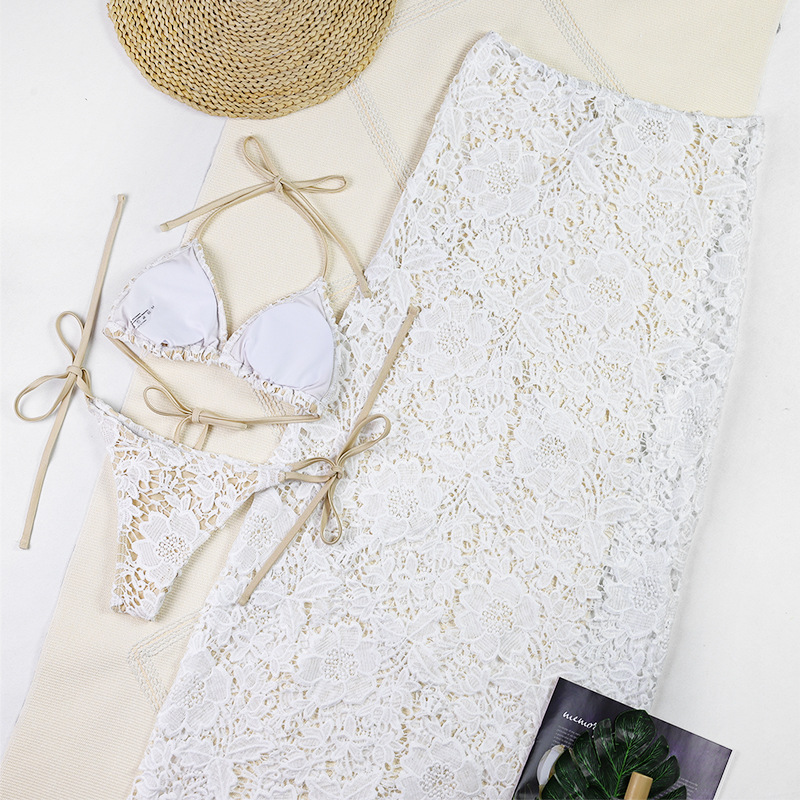 Three Piece Sexy Bikini Lace Split Women's Swimsuit Swimsuit Women's Swimsuit - Bild 7 von 12