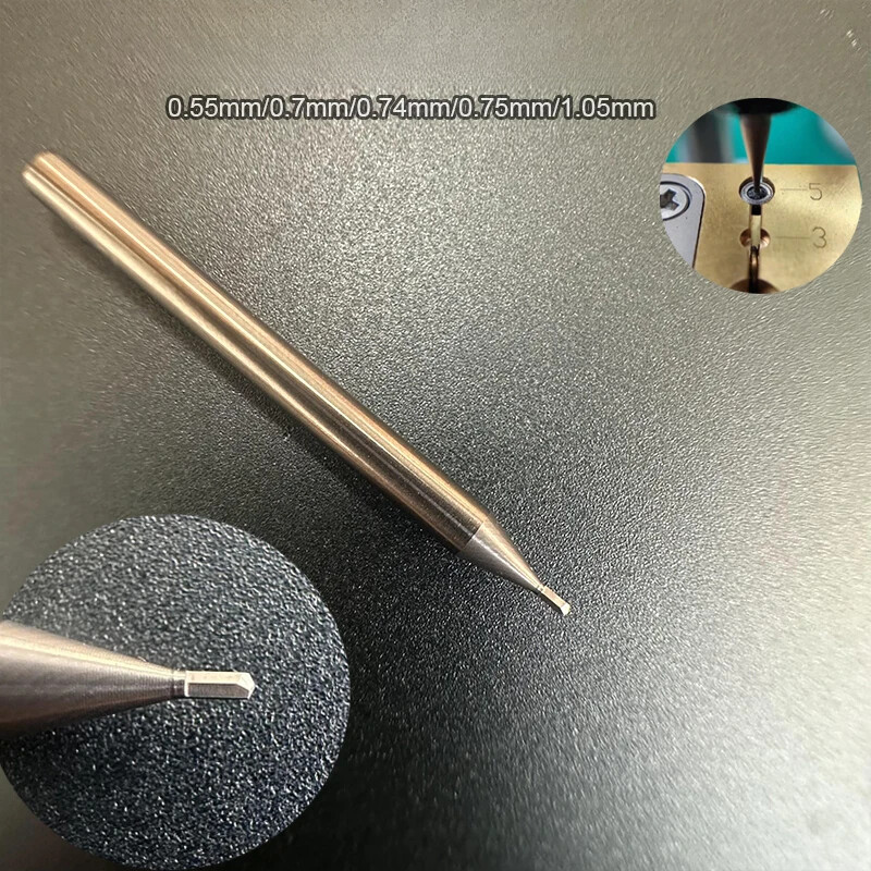 Strumento speciale per riparazione punta orologio manico, acciaio al tungsteno trapano, punta - Foto 22 di 24
